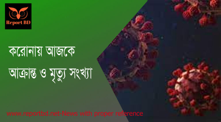 আজকের শনাক্ত ও মৃত্যু সংখ্যা