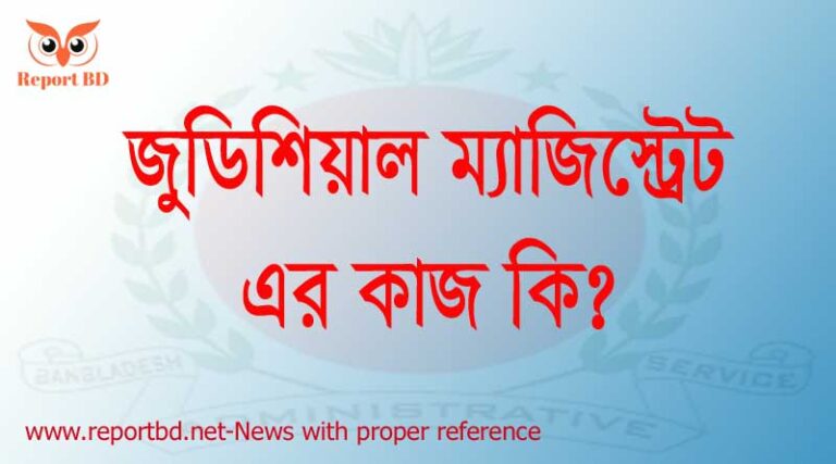 একজন ম্যাজিস্ট্রের এর কাজ কি?