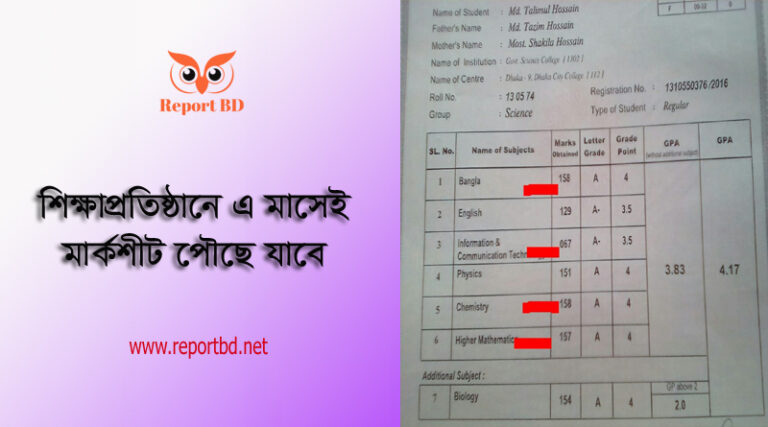 এইচএসসি মার্কশীট ২০২২ । এইচএসসি পরীক্ষার Academic Transcript বিতরণের তারিখ ঘোষণা