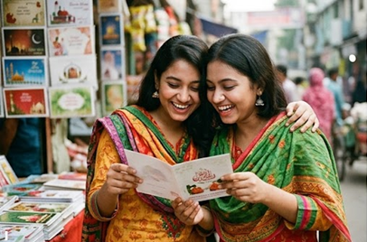 স্মার্টফোনের স্ক্রিনে বন্দি উৎসব