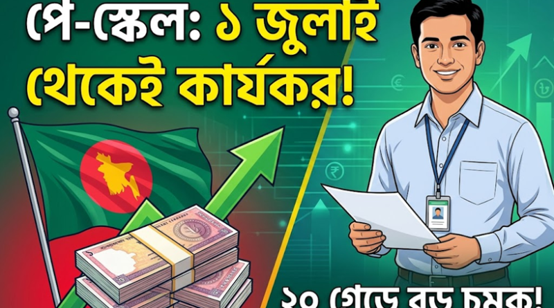 ১ জুলাই থেকেই কার্যকর নতুন পে-স্কেল