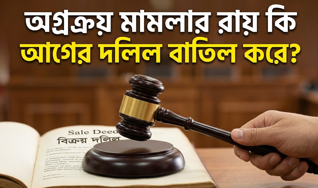 অগ্রক্রয় (Pre-emption) মামলায় উচ্চ আদালতের যুগান্তকারী রায়