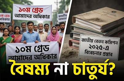 ১০ম গ্রেডের দাবিতে '১১তম গ্রেডের' সান্ত্বনা পুরস্কার