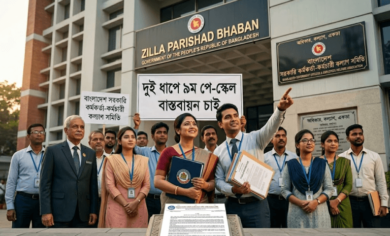 দুই ধাপে ৯ম পে-স্কেল বাস্তবায়নের দাবি সরকারি কর্মচারীদের