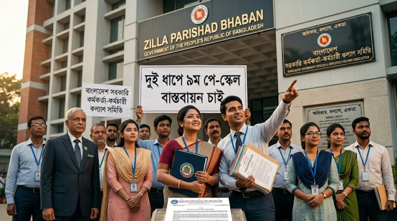 দুই ধাপে ৯ম পে-স্কেল বাস্তবায়নের দাবি সরকারি কর্মচারীদের