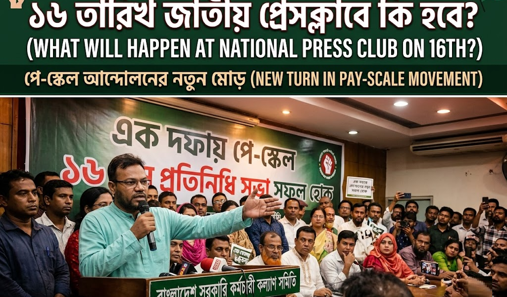 এক দফায় পে-স্কেল গেজেট প্রকাশের দাবিতে উত্তাল রাজপথ
