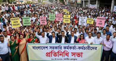 ৯ম পে স্কেলের দাবিতে উত্তাল প্রেস ক্লাব