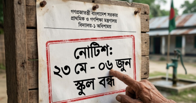 ২৩ মে থেকে ০৬ জুন পর্যন্ত দেশের সব সরকারি প্রাথমিক বিদ্যালয় বন্ধ