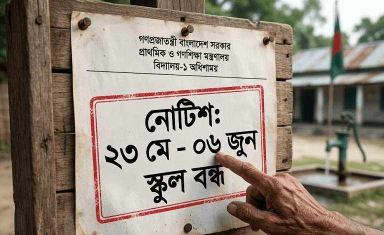 ২৩ মে থেকে ০৬ জুন পর্যন্ত দেশের সব সরকারি প্রাথমিক বিদ্যালয় বন্ধ