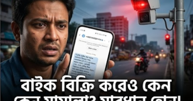 বাইক বিক্রি করলেও নাম পরিবর্তন না করায় বিপাকে বিক্রেতা