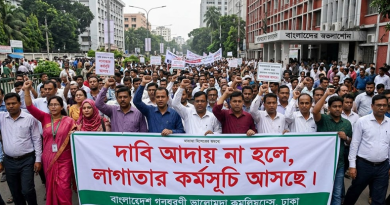 দাবি আদায়ে কঠোর আন্দোলনের পথে কর্মচারী সমাজ