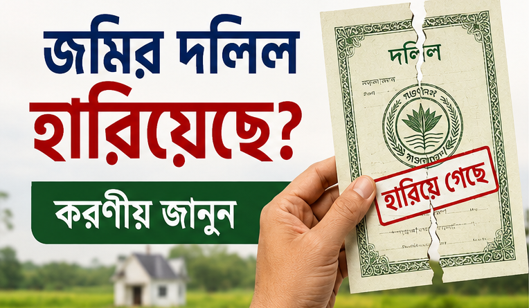 জমির দলিল হারিয়ে গেলে কী করবেন?