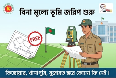 ভূমি জরিপে জনগণের স্বস্তি