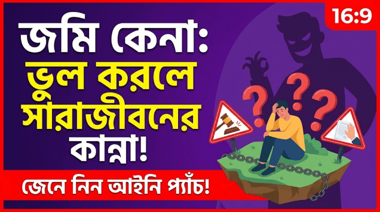 জমি কেনার আগে সাবধান