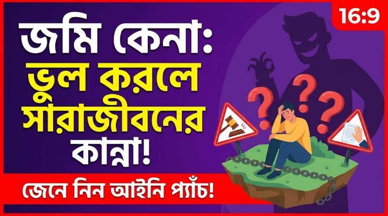 জমি কেনার আগে সাবধান