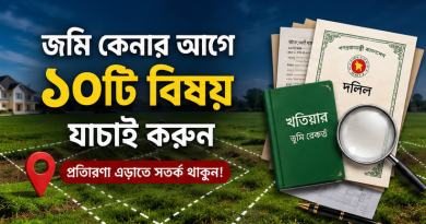 জমি কেনার আগে যে ১০টি বিষয় যাচাই না করলে হতে পারে বড় ক্ষতি