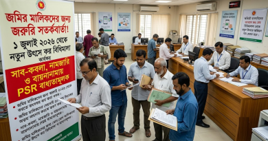 ভূমি মালিকদের জন্য জরুরি সতর্কবার্তা