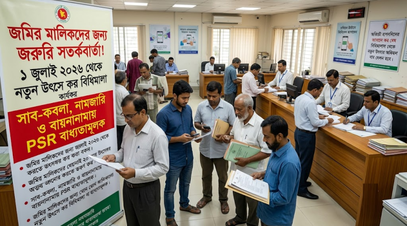 ভূমি মালিকদের জন্য জরুরি সতর্কবার্তা