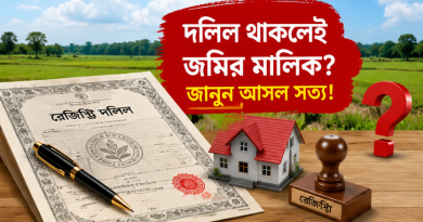 দলিল থাকলেই জমির মালিকানা নিশ্চিত নয়