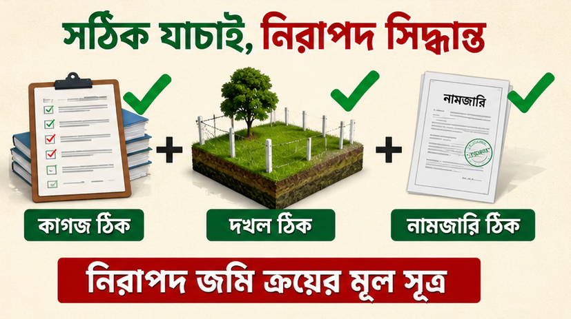 জমি কেনার আগে এই তিনটি বিষয় যাচাই না করলে আজীবন ভোগান্তির ঝুঁকি