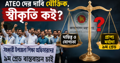 সহকারী উপজেলা শিক্ষা অফিসারদের ৯ম গ্রেড প্রস্তাব নাকচ