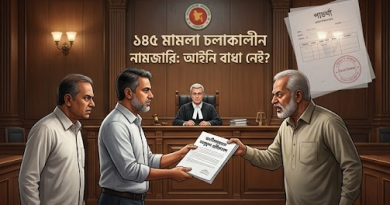 ১৪৫ ধারার মামলা চলমান থাকলেও ই-নামজারিতে আইনি বাধা নেই