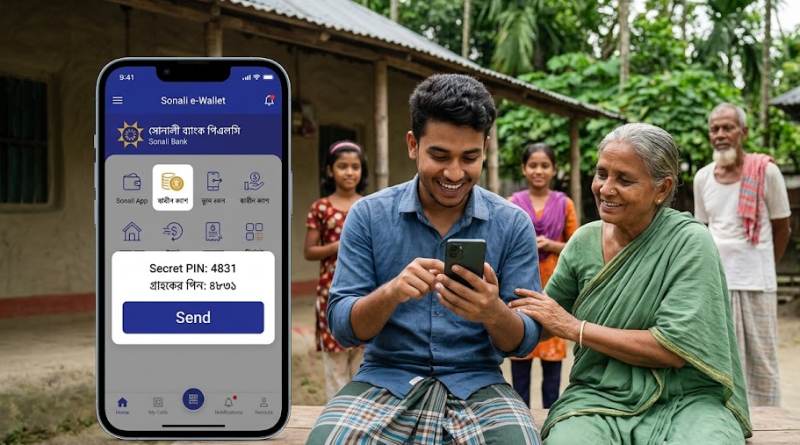 ব্যাংক হিসাব না থাকলেও সোনালী ব্যাংকের মাধ্যমে টাকা পাঠানো যাবে