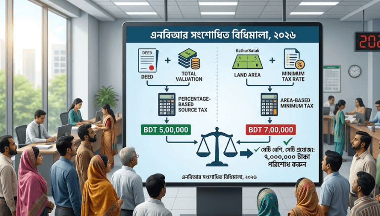 জমি ও ফ্ল্যাট রেজিস্ট্রেশনে উৎস করের নতুন নিয়ম
