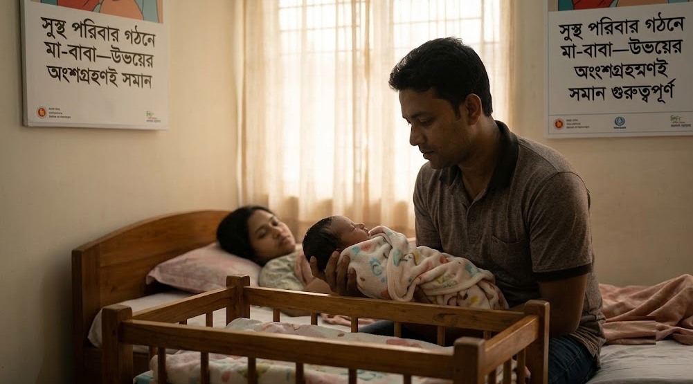 মাতৃত্বকালীন ছুটির পাশাপাশি পিতৃত্বকালীন ছুটির জোরালো আহ্বান