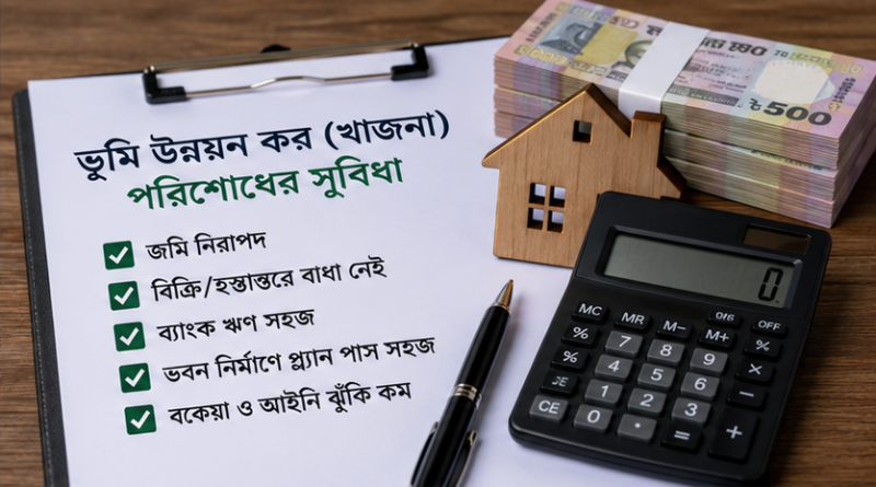 নিয়মিত ভূমি উন্নয়ন কর পরিশোধে নিরাপদ থাকে জমি