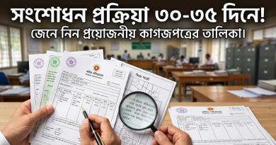 জেনে নিন এসি ল্যান্ড অফিসের মাধ্যমে সহজে রেকর্ড সংশোধনের উপায়