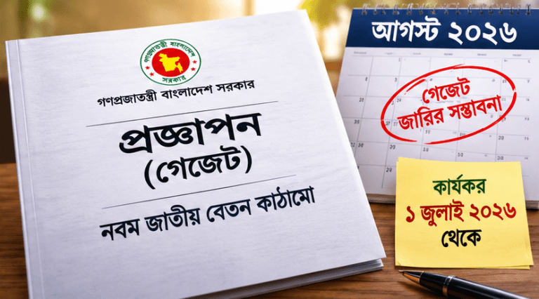 চূড়ান্ত ধাপে নবম জাতীয় বেতন কাঠামো বাস্তবায়ন রয়েছে?