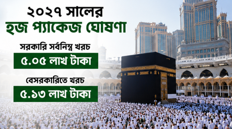 ২০২৭ সালের হজ প্যাকেজ ঘোষণা