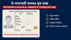 ই-পাসপোর্ট বুকলেটে বড় পরিবর্তনের চূড়ান্ত অনুমোদন