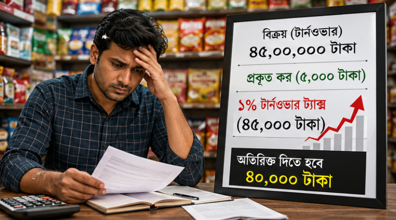 আয়কর আইন, ২০২৩-এর ১৬৩ ধারায় বাধ্যতামূলক ১% টার্নওভার ট্যাক্স