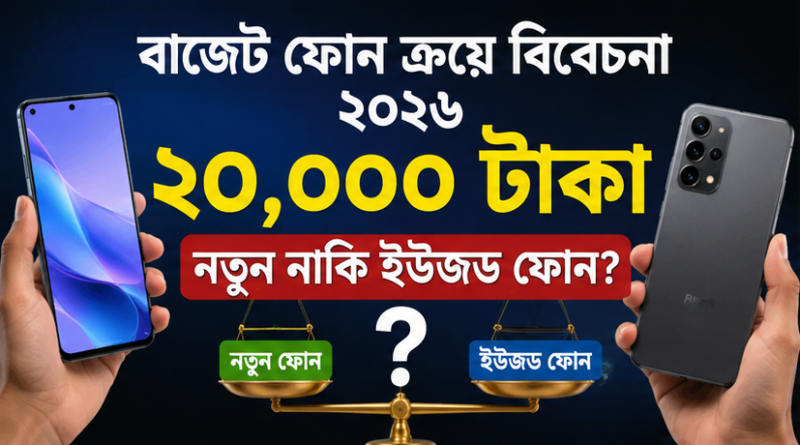 ২০ হাজার টাকা বাজেটে কি ইউজড নাকি নতুন ফোন কিনবেন?