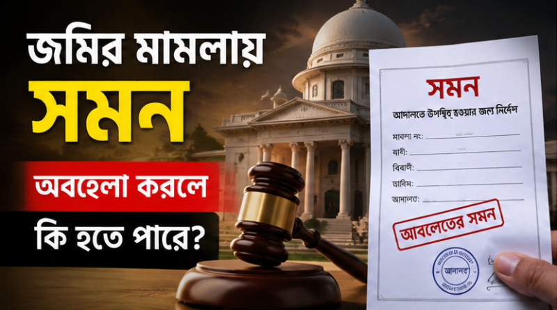 জমির মামলায় সমন পেয়েও লিখিত জবাব না দিলে কী হতে পারে?