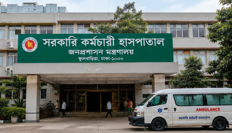 সরকারি কর্মচারী হাসপাতালে কম খরচে স্বাস্থ্য পরীক্ষা