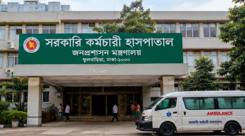 সরকারি কর্মচারী হাসপাতালে কম খরচে স্বাস্থ্য পরীক্ষা