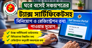 বিনিয়োগ ও রেজিস্ট্রেশন তথ্য পাওয়ার সুযোগ