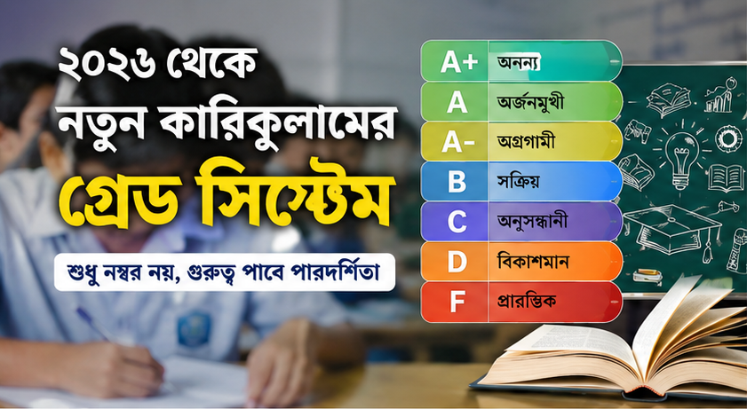 ২০২৬ থেকে নতুন কারিকুলামে মূল্যায়নে বড় পরিবর্তন