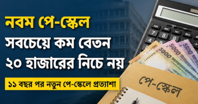 নবম পে-স্কেলে নিম্নগ্রেডের বেতন ২০২৬