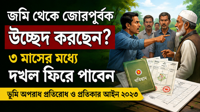 বৈধ কাগজপত্র থাকার পরও জমি থেকে জোরপূর্বক উচ্ছেদ?