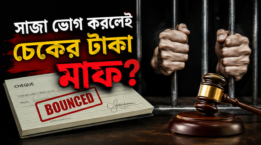 চেকের মামলায় সাজা ভোগ করলেই কি টাকার দায় শেষ?