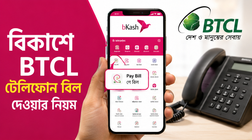 BTCL bill payment by Bkash 2026