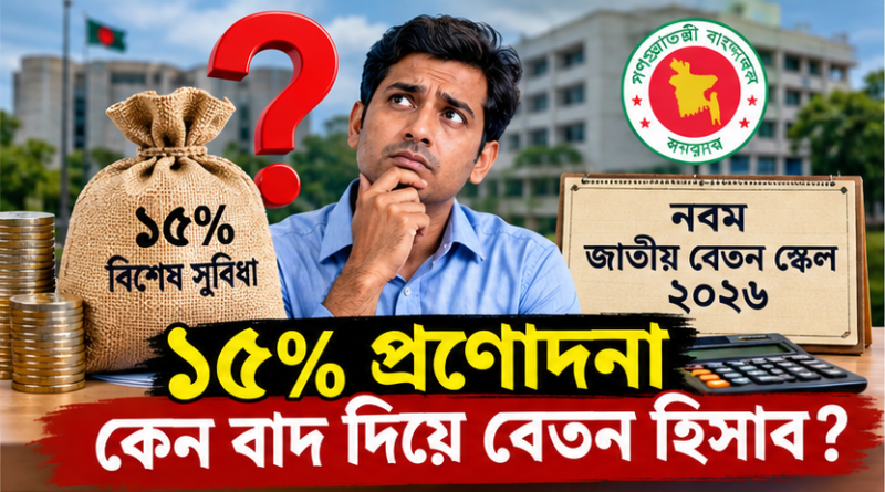 নবম পে স্কেলের বেতন হিসাব নিয়ে নতুন বিভ্রান্তি: ১৫% বিশেষ সুবিধা কি সত্যিই ‘কর্তন’ হবে, নাকি হিসাব থেকেই বাদ যাবে?