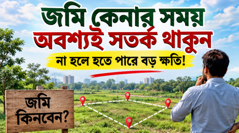 জমি কেনার আগে-পরে যেসব বিষয়ে সতর্ক না হলে বিপদে পড়তে পারেন