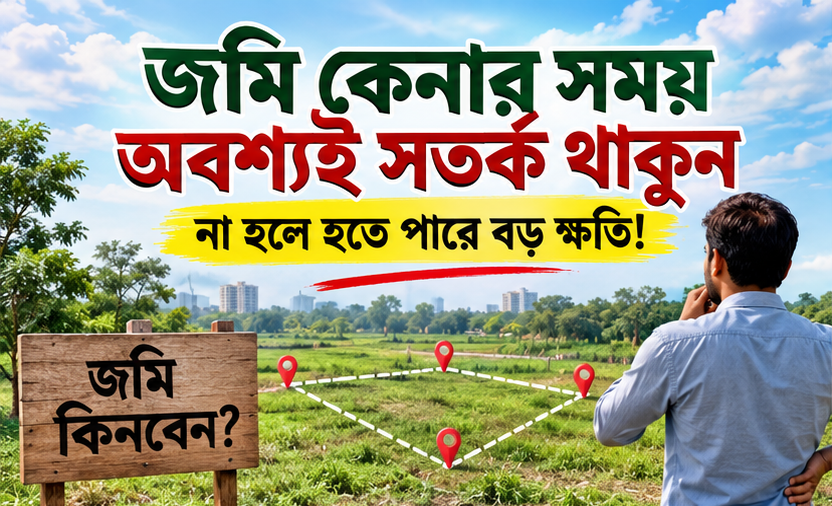 জমি কেনার আগে-পরে যেসব বিষয়ে সতর্ক না হলে বিপদে পড়তে পারেন