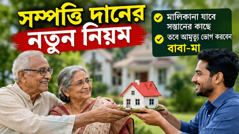 সম্পত্তি দানের নতুন নিয়ম