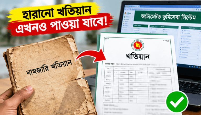 হারানো নামজারি খতিয়ান নিয়ে বড় সুখবর